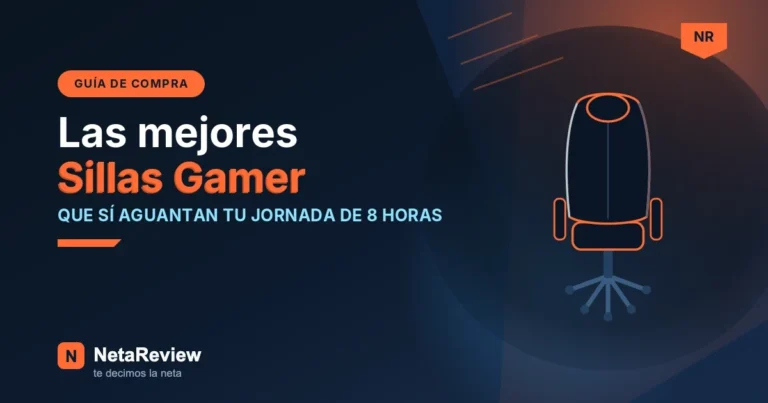 Las mejores sillas gamer para trabajar en México 2026 - portada NetaReview
